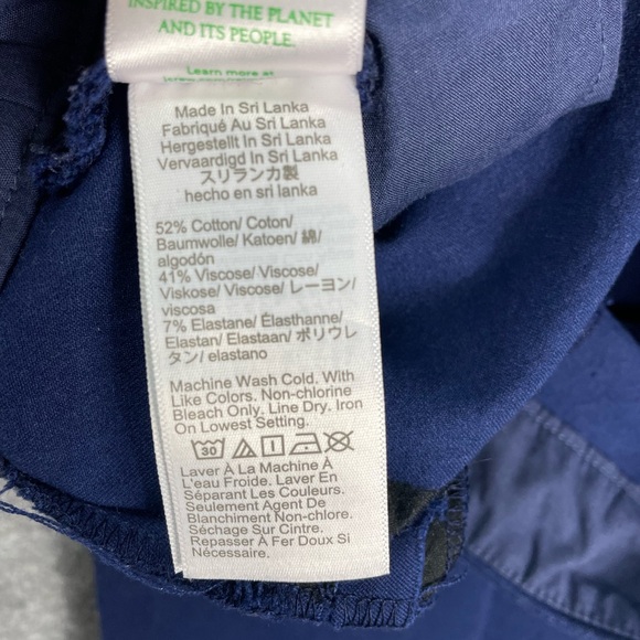 J.Crew Women’s Kelsey Pant Size 10 Solid Blue Straight Leg Casual Work - Picture 11 of 11